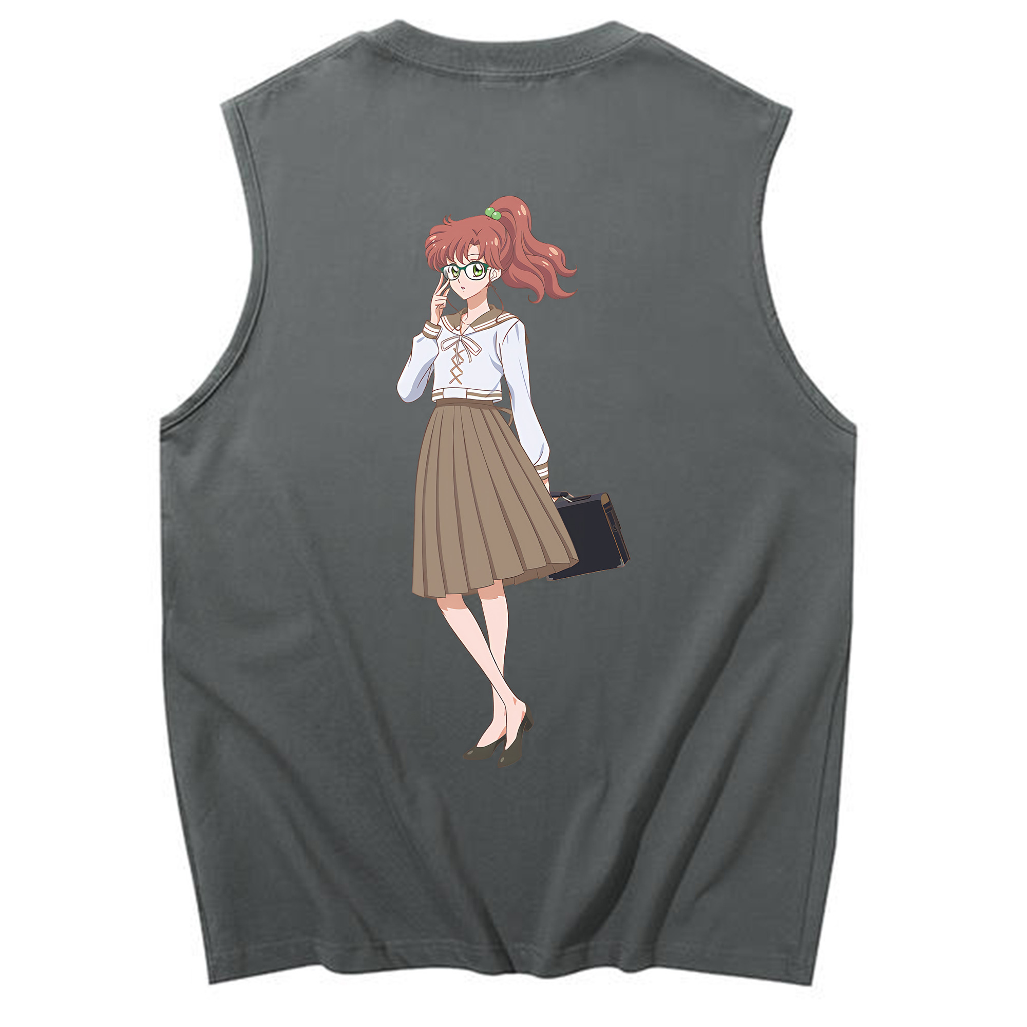 （画像用） 美少女戦士セーラームーン 木野 まこと きの まこと Sailor Moon Kino Makoto （セーラージュピター；Sailor Jupiter） コットン100％タンクトップ（背面プリント）